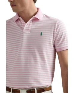 Polo Ralph Lauren Classic Fit Striped Mesh Polo Shirt | Shirts & Tops -Elegant Shoe Shop 919DybdMmL. AC SR736920