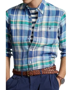Polo Ralph Lauren Classic Fit Plaid Linen Shirt | Shirts & Tops -Elegant Shoe Shop 91Clq3x7jdL. AC SR736920