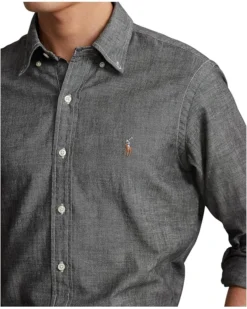 Polo Ralph Lauren Classic Fit Chambray Shirt | Shirts & Tops -Elegant Shoe Shop 91EsAAnEVbL. AC SR736920
