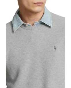 Polo Ralph Lauren Textured Cotton Crew Neck Sweater | Sweaters -Elegant Shoe Shop 91dSkxOs63L. AC SR736920